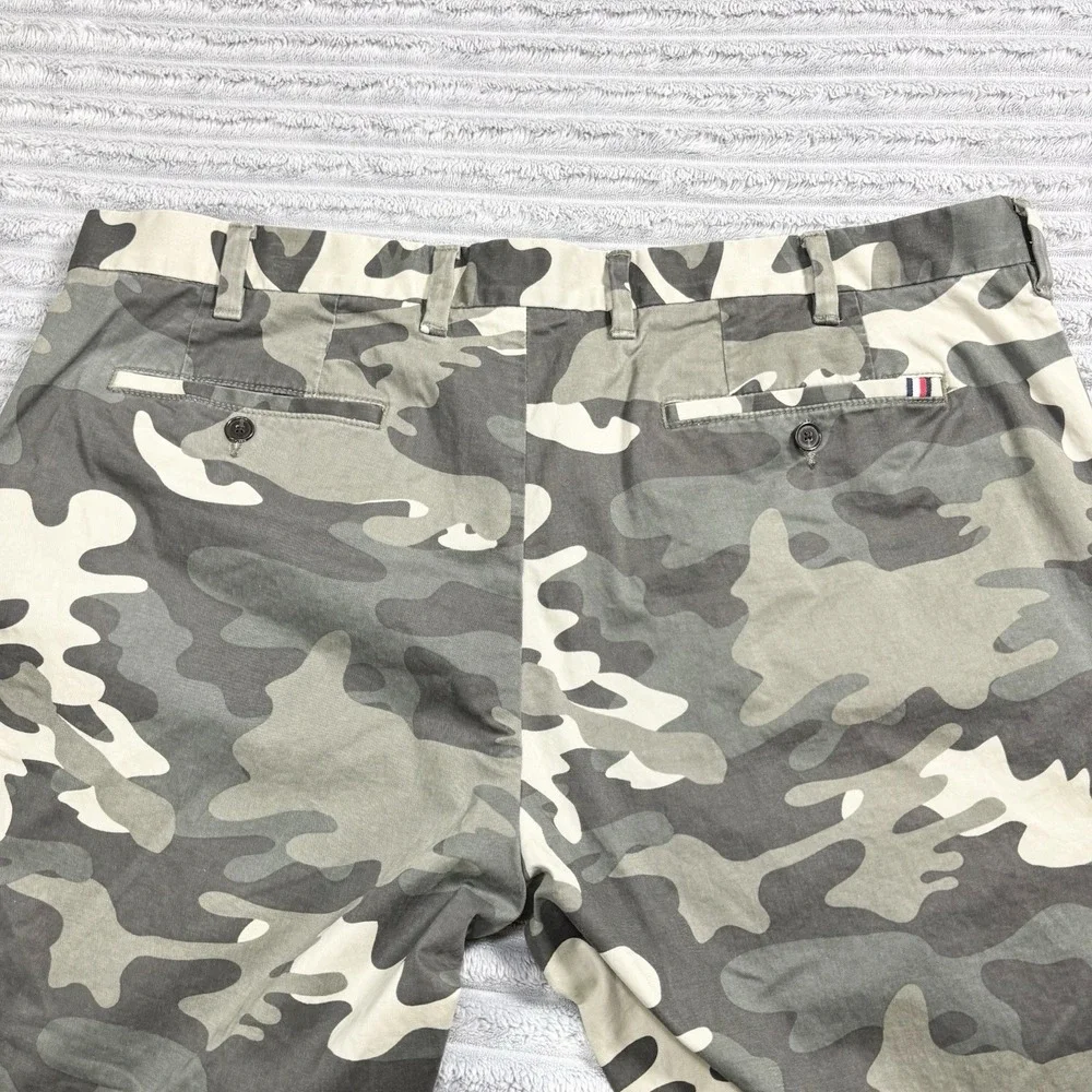 Tommy Hilfiger Camouflage Pants Mens 40x30 Green Camo Flat Front‎ Custom Fit